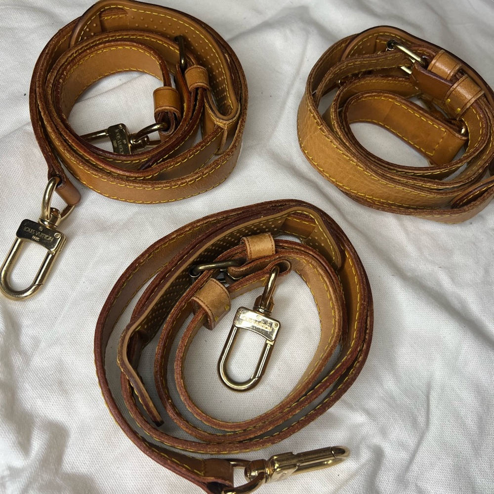 Louis Vuitton KEEPALL leather Shoulder strap (ONE)